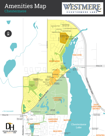 Westmere at Chestermere Lake Amenities Map
