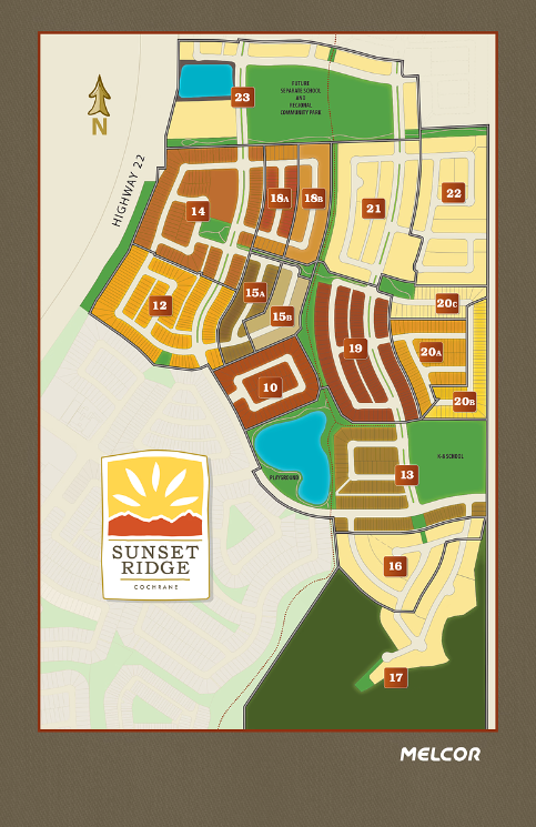 Sunset Ridge Community - All Phases Map