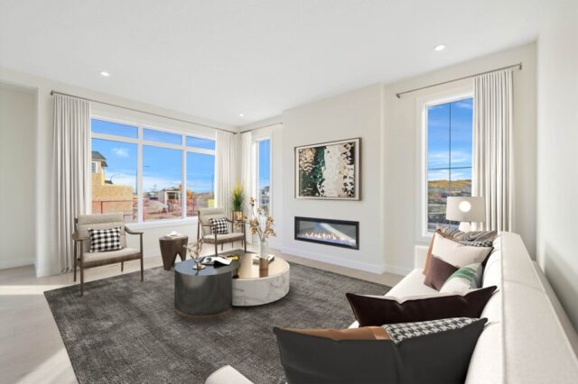 New Homes in Crimson Ridge – Living Area View